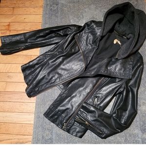 Free people vegan leather moto jacket
